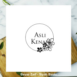 Çiçek Temalı Kare Davetiye - GM1004